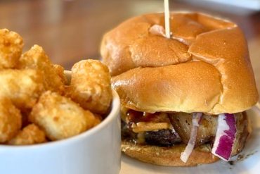 Dirty South Burger at Charbar in Hilton Head Island, South Carolina