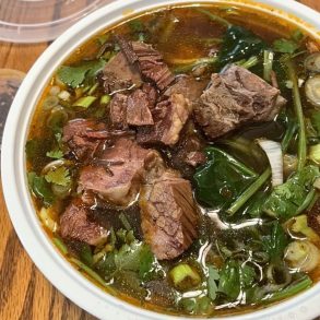 Taiwanese Beef Noodle Soup at KungFu Bros Dumplings & Noodles in Westland, Michigan