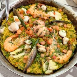 Seafood Paella at Jarocho in Kansas City, Kansas