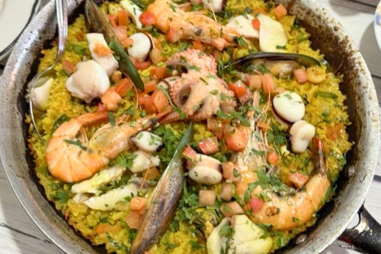Seafood Paella at Jarocho in Kansas City, Kansas