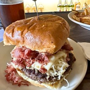 Reuben Burger at Uncle John's Place in Mansfield, Ohio