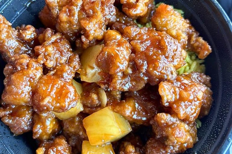 General Mafia Chicken at Chowology: Asian Kitchen in Pembroke Pines, Florida