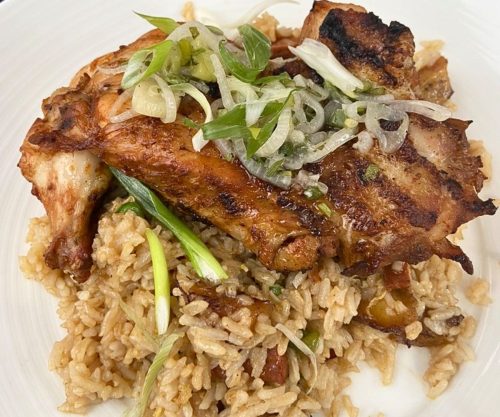 Pollo Criollo Plato at The Cuban in Hoboken, NJ