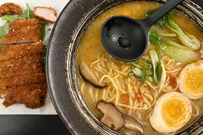 Spicy Pork Katsu Ramen at Ebisu.2 in East Providence, RI
