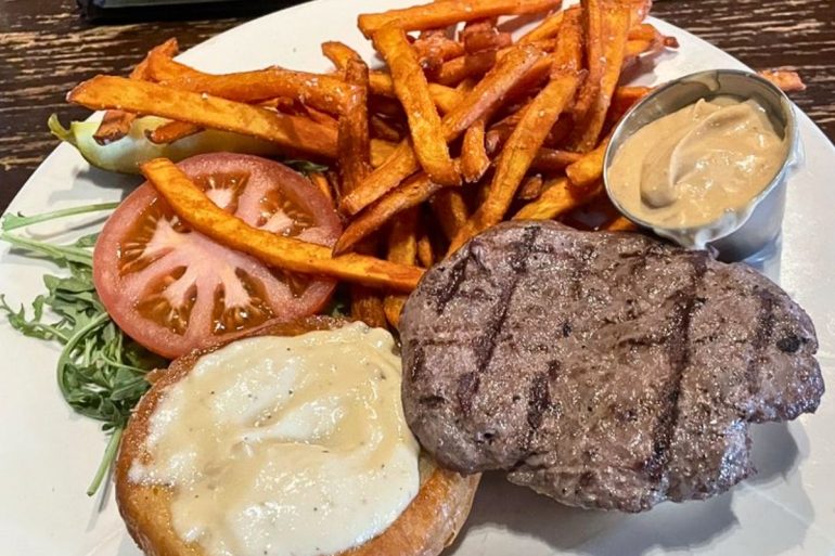 Elk Burger at The Toasted Frog in Grand Forks, North Dakota
