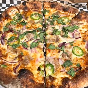 Kalua Pork Pizza at Jax Wood Fired Pizza in Haleiwa, HI