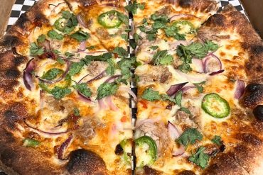 Kalua Pork Pizza at Jax Wood Fired Pizza in Haleiwa, HI