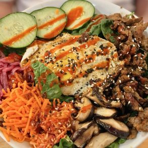 Korean Bibimbap Bowl at Scratch Kitchen & Taproom in Apex, NC