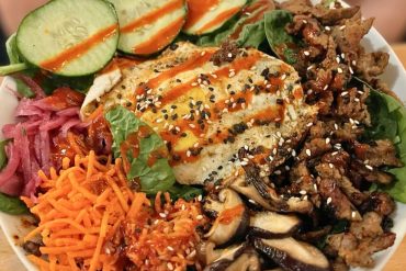 Korean Bibimbap Bowl at Scratch Kitchen & Taproom in Apex, NC