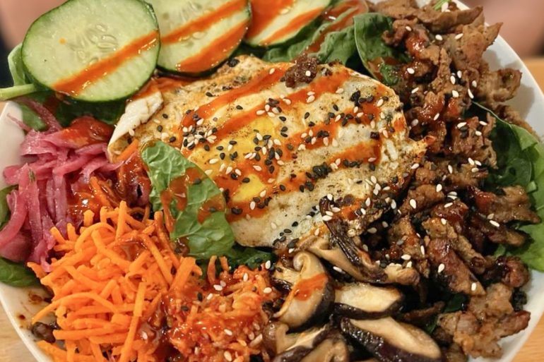 Korean Bibimbap Bowl at Scratch Kitchen & Taproom in Apex, NC