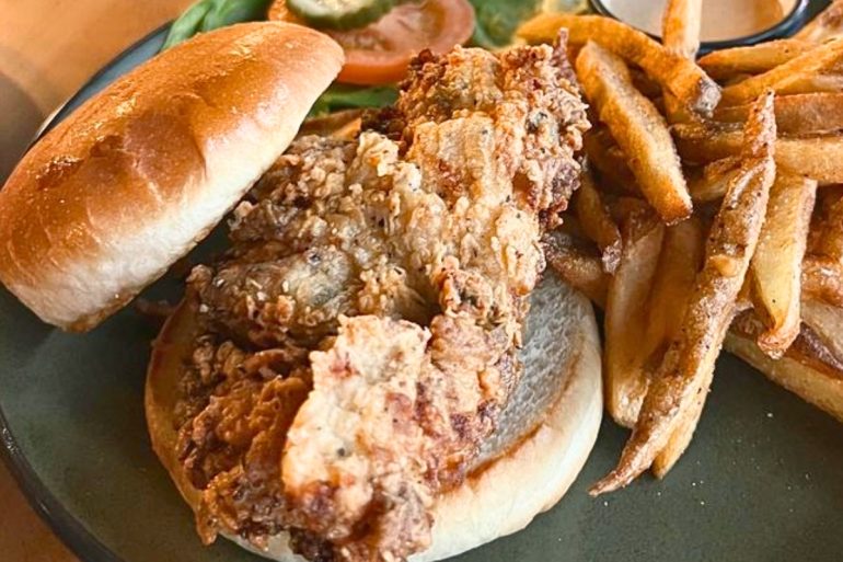 Chicken Sando at Ooh De Lally in Omaha, NE