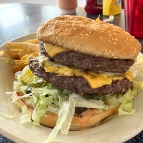 James Dean Burger at Broadway Burger Station in Rock Springs, Wyoming
