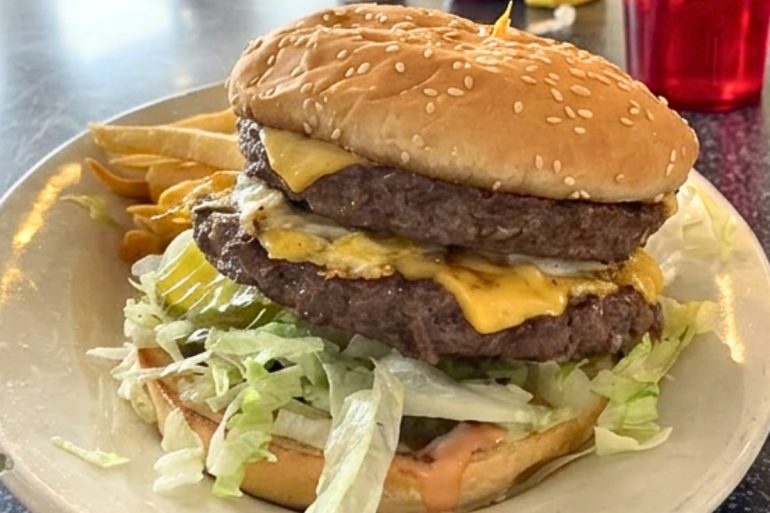 James Dean Burger at Broadway Burger Station in Rock Springs, Wyoming