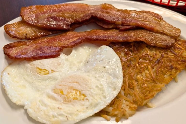 Bacon and Eggs at Bacon Breakfast Cafe in Marysville, Washington