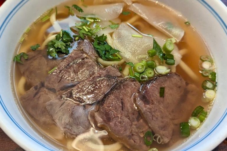 Beef La-Mian Soup at Jiang Nan Noodle House in Farmington Hills, Michigan