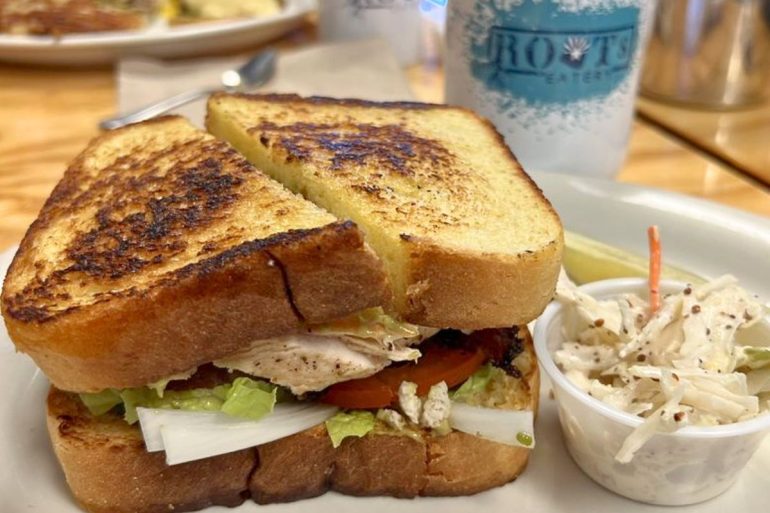 Toasted Brioche Chicken Club at Roots Eatery in Maricopa, AZ