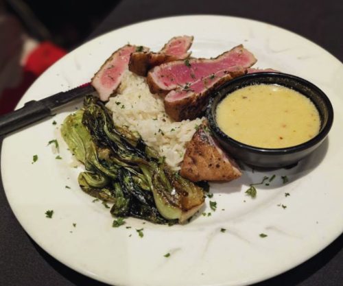 steak at the grumpy goat in elgin Illinois