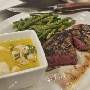 steak at flaming grill in maple hill, ks