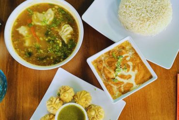 MOMO Kitchen - Fried Momo, Tikka Masala with Rice, Momo Soup with 4 Steamed Chicken Momos