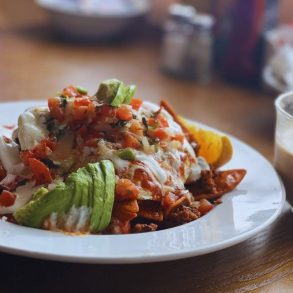 Gloria’s Cafe - Chilaquiles con Chorizo