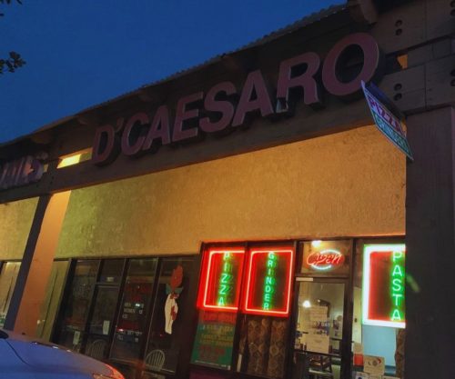 D'caesaro Pizza & Italian Restaurant - Store Sign