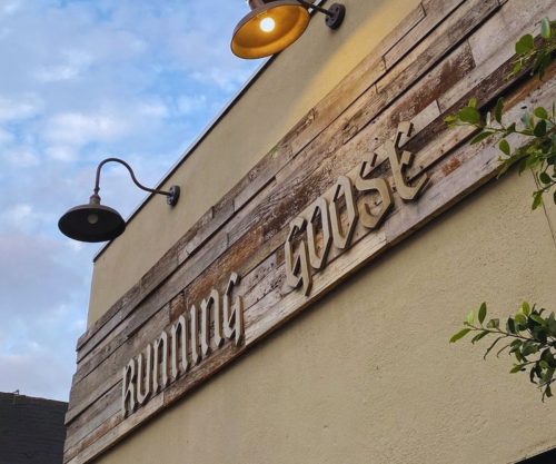 Running Goose - Store Sign