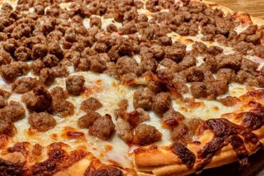 Food in Poppa Rollo's Pizza, Waco, TX