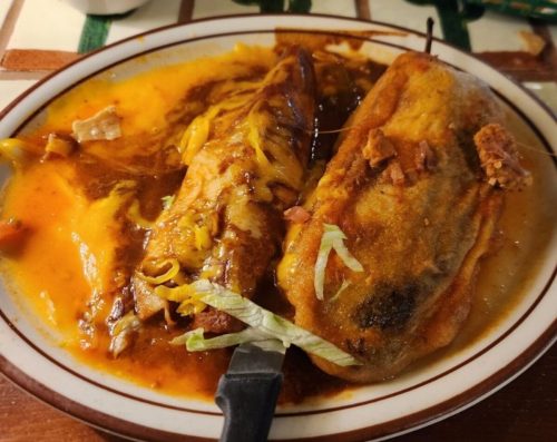 Food in Mitla Cafe, San Bernardino, CA