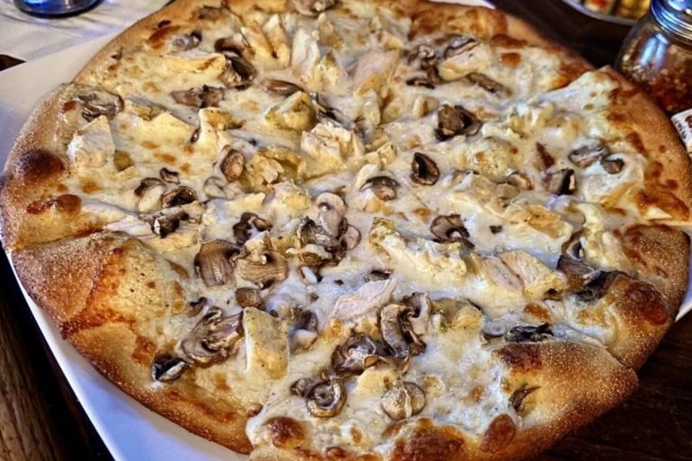 Food in Mike's Pizzeria, Fresno, CA