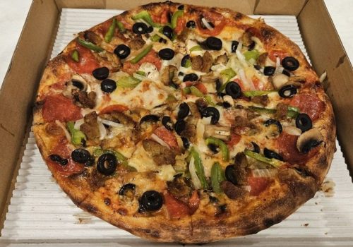 Food in Massimo’s Pizza, Huntington Beach, CA