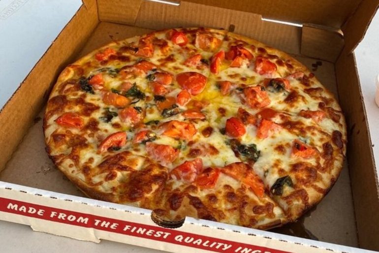 Food in Massimo’s Pizza, Huntington Beach, CA