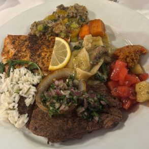 Food in Schilo's Delicatessen, San Antonio, TX