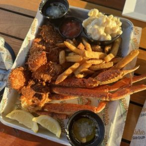 Food in Crabby's Oceanside, Daytona Beach, FL