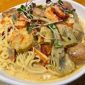 Seafood Pasta Special at Lucky Dog Tavern in North Smithfield, RI