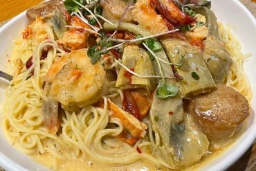 Seafood Pasta Special at Lucky Dog Tavern in North Smithfield, RI