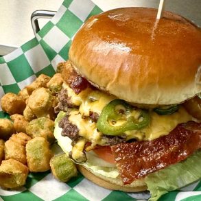 Spicy Big Sexy Burger at Patties in Edmond, Oklahoma