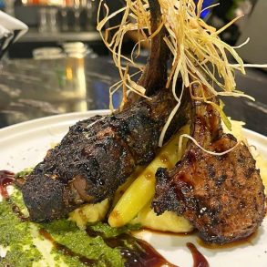 Espresso Crusted Lamb Chops at Saté in Newport News, VA