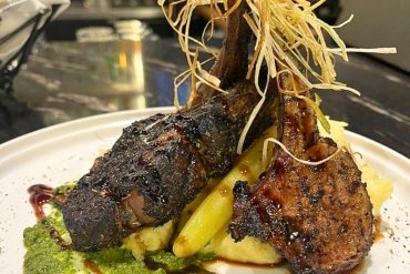 Espresso Crusted Lamb Chops at Saté in Newport News, VA