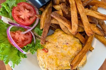 Pimento Cheese Burger at Libby's in Lexington, SC