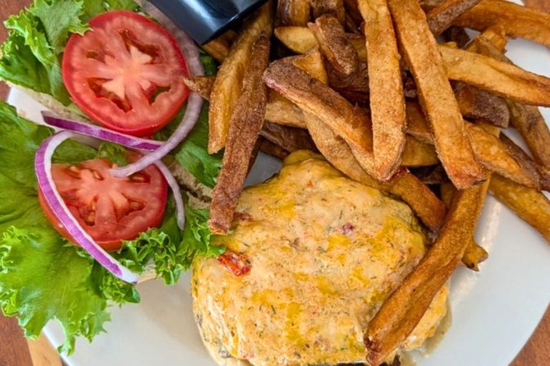 Pimento Cheese Burger at Libby's in Lexington, SC