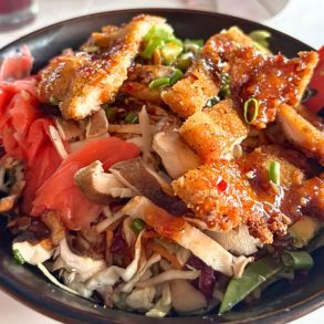 Crispy Chicken Dragon Bowl at Spotted Horse Tavern in Shelton, CT
