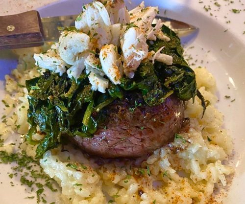 Filet Florentine at Tom Foolery's in Middletown, Delaware