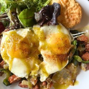 Cajun Hash at French Toast Bistro in Plymouth, Michigan