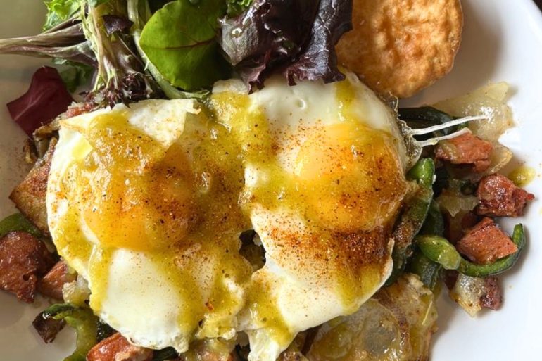Cajun Hash at French Toast Bistro in Plymouth, Michigan