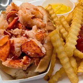 Lobster Roll at Maine Diner in Wells, Maine