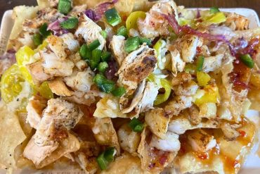 Wonton Nachos at 412 Public House in Cullman, Alabama