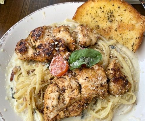 Chicken Linguini Alfredo at 412 Public House in Cullman, AL