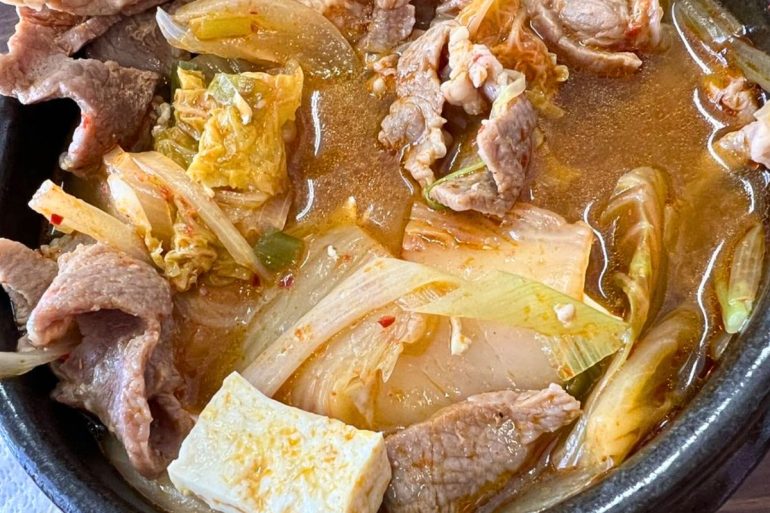 Kimchi Jjigae at Korean House in Cheyenne, Wyoming