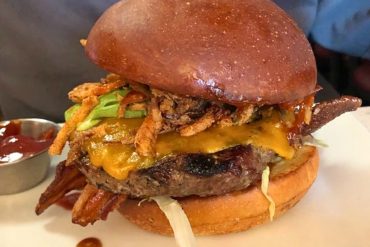 The Overland Burger at Overland Restaurant & Pub in Gardnerville, Nevada