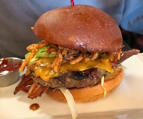 The Overland Burger at Overland Restaurant & Pub in Gardnerville, Nevada